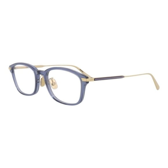 Dior Womens Square/Rectangle Blue Gold Transparent Fashion Designer Eyewear - Picture 1 of 4